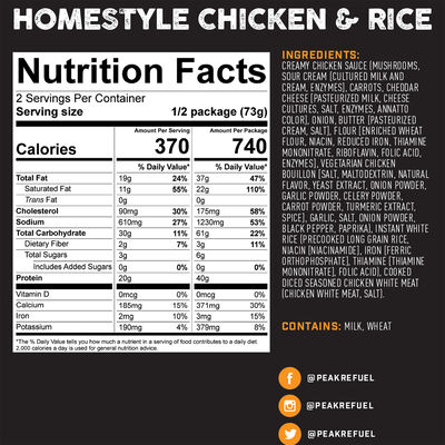 Peak Refuel Homestyle Chicken and Rice