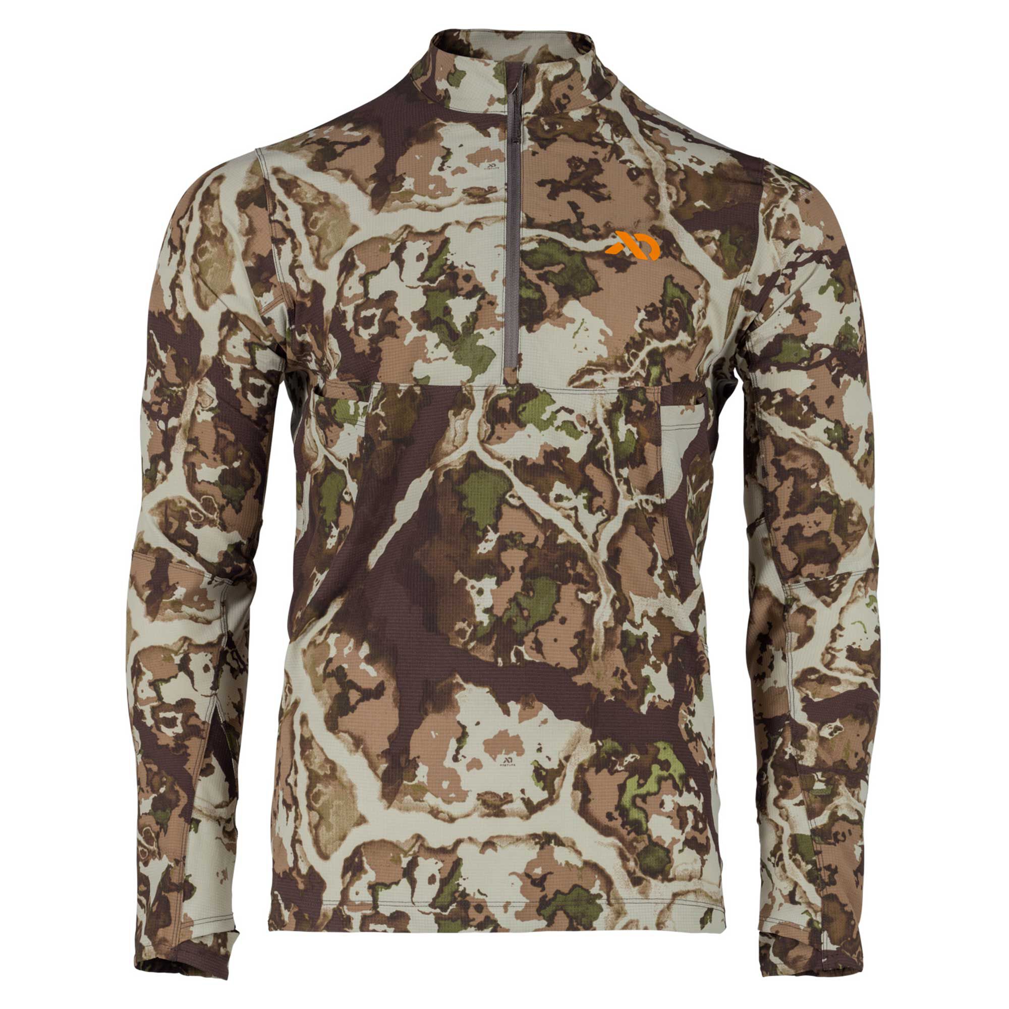 Mens camo outlet quarter zip