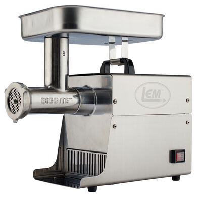 LEM Big Bite #8 - .5hp Stainless Steel Electric Meat Grinder