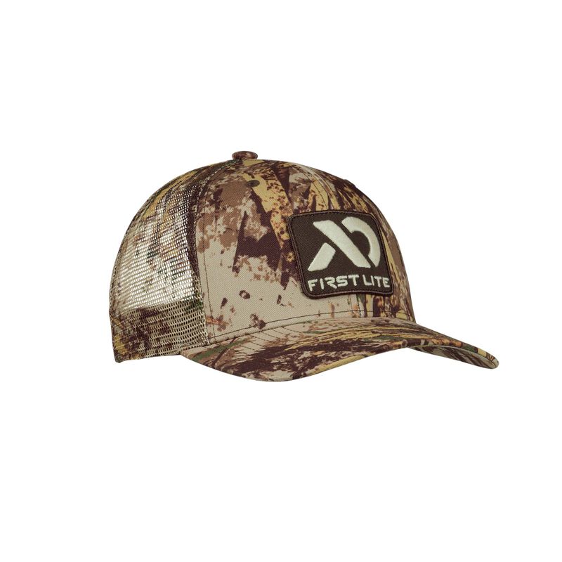 Trucker Camo Patch ancient fossil navy delta