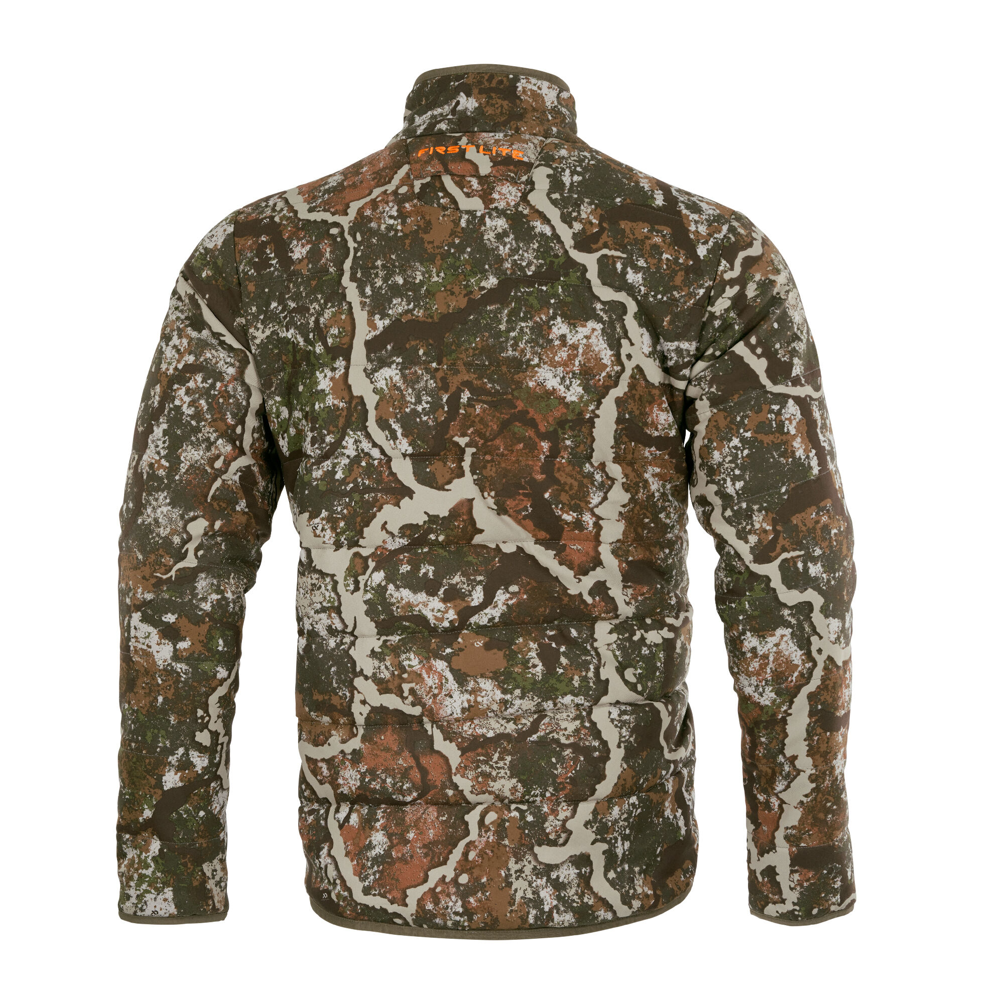 Hunting jacket store with harness hole
