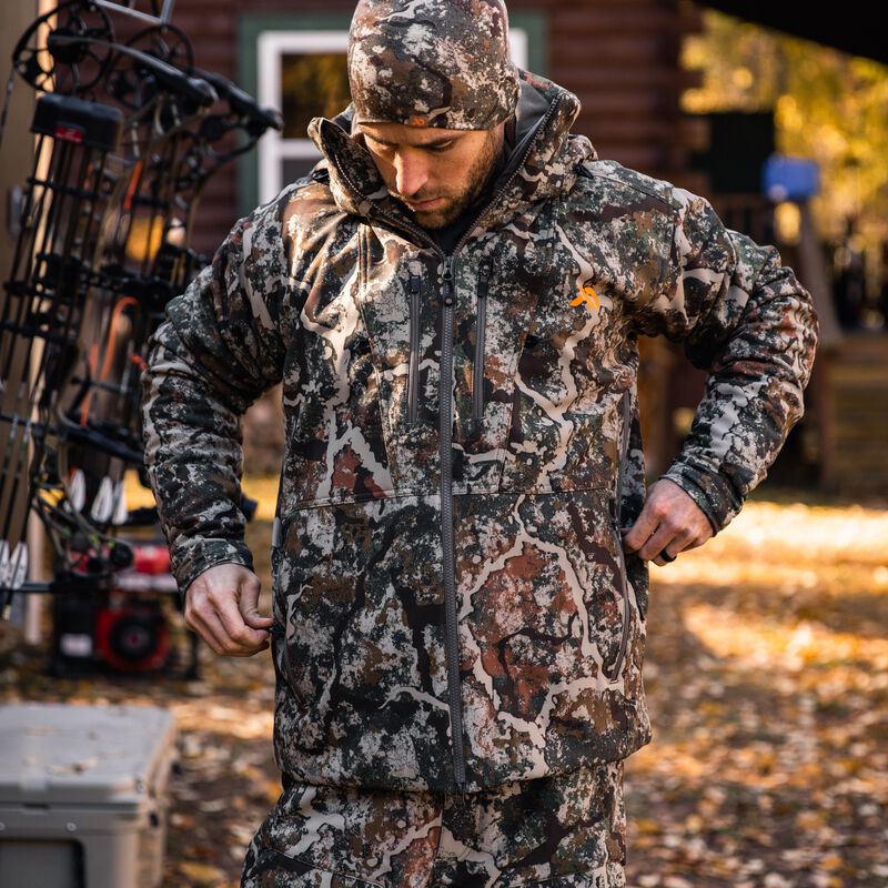 Men's Camo Print Water Repellent Insulated Jacket