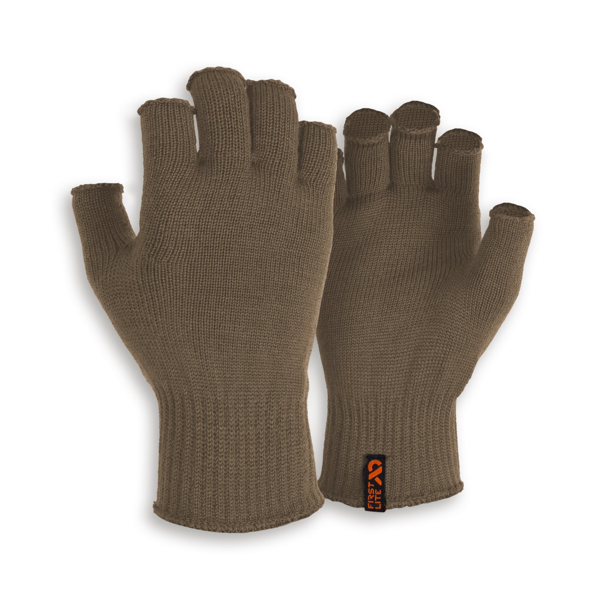 First Lite Talus Fingerless Merino Glove-Dry Earth - Medium