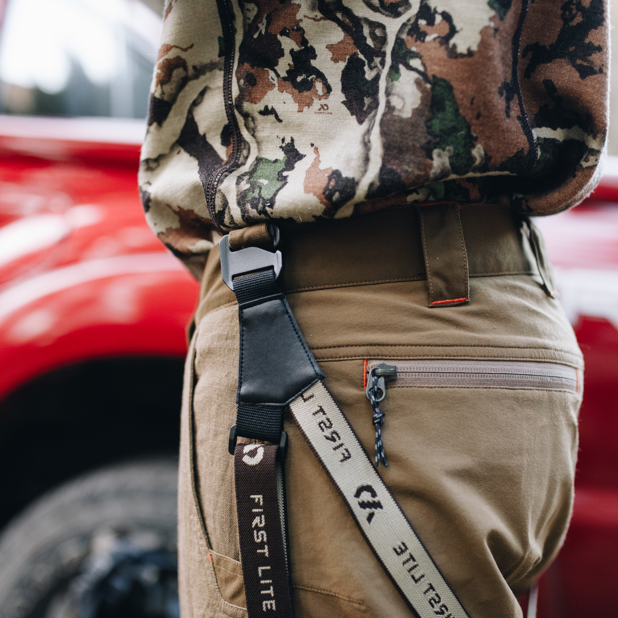 SureKlip Outdoor Suspenders Safety Etc Water Proof Heavy Duty Non-Metal Camo 